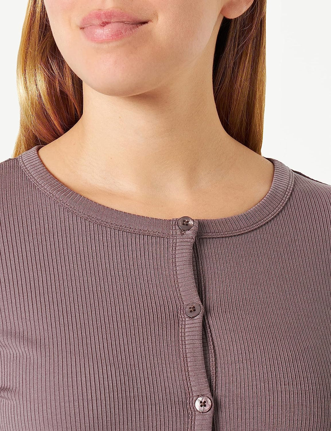 Triumph Damen Natural Spotlight Rib Cardigan Pyjamaoberteil 46 Pigeon Grey, 46 Pigeon Grey