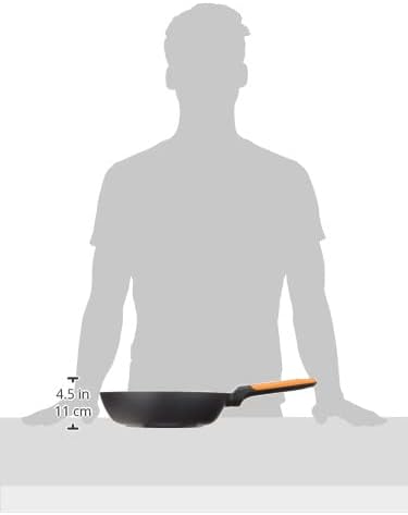 BRA Efficient Orange Bratpfanne 28 cm, Aluminiumguss mit Platinum Plus Antihaftbeschichtung, geeigne