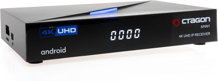 [Test SEHR GUT *] Octagon Spirit 4K UHD Android TV Box, Dual Band WiFi WLAN, Bluetooth Fernbedienung
