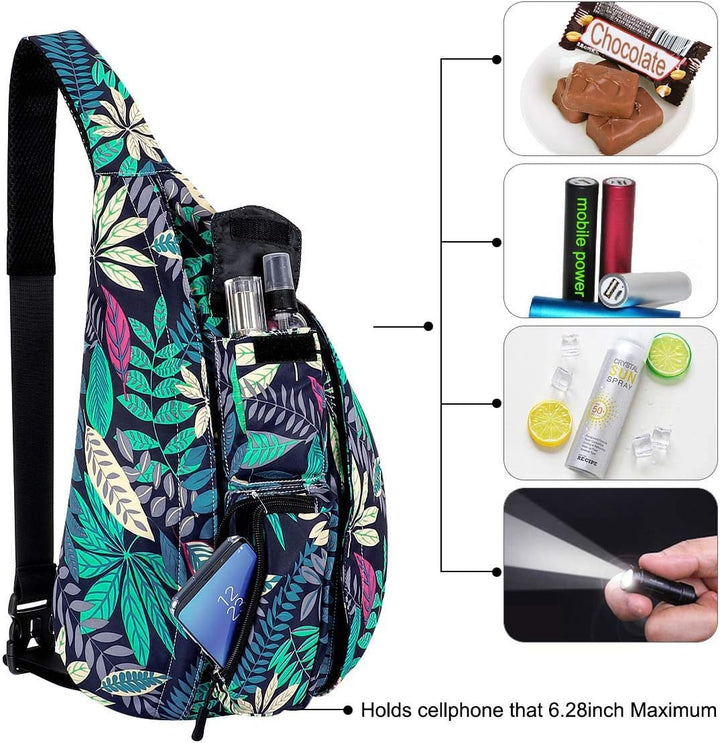 HAWEE Reise Brusttasche Sling Umhangetasche Rucksack Crossbody Schultertasche Daypack Casual für Män