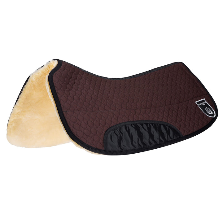 Werner Christ Lammfell Westernpad Roundskirt Western Sattelpad mit Unterseite aus echtem Schaffell,