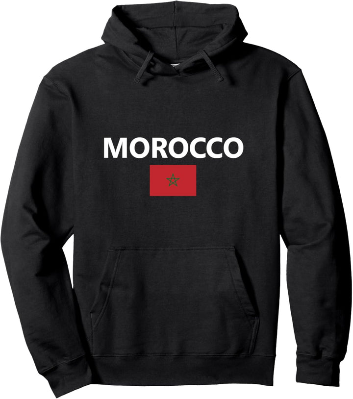 Marokko Flagge Land Morocco Flag Country Pullover Hoodie