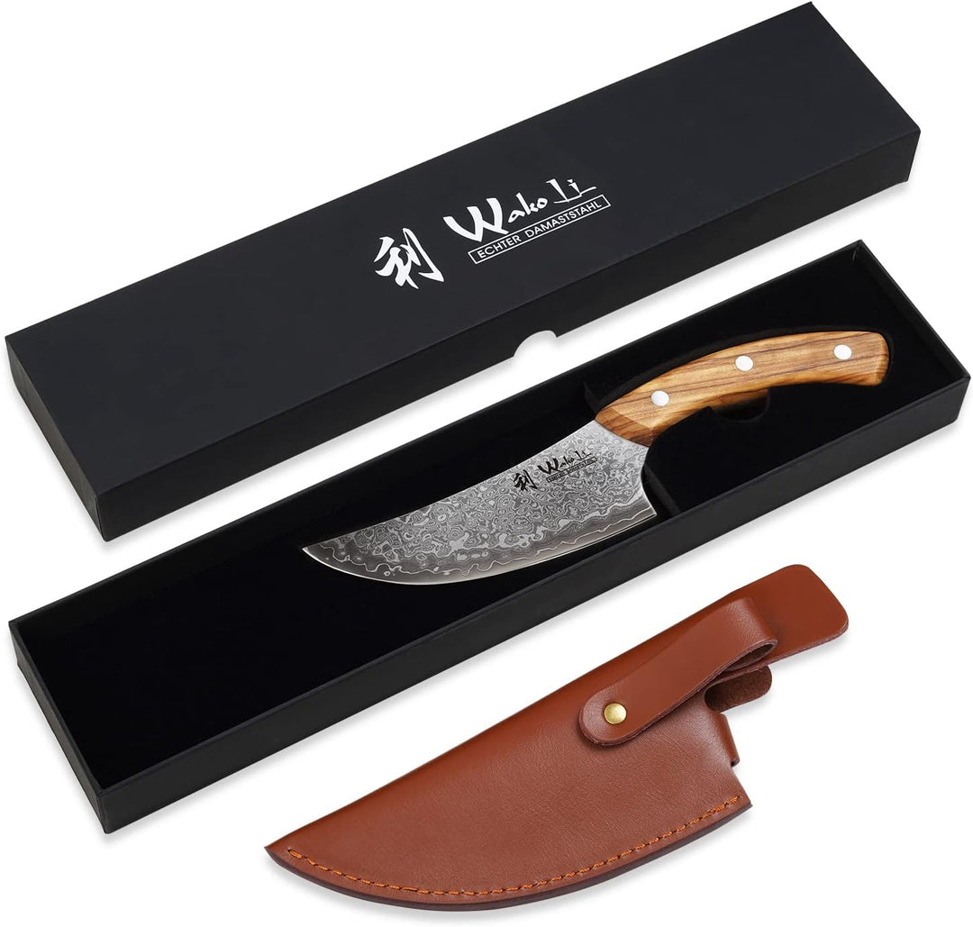 Wakoli Kleines Chefmesser 13 cm Klinge I Scharfes Küchenmesser und Profi Kochmesser aus japanischem