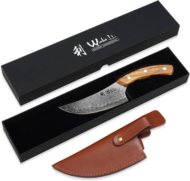 Wakoli Kleines Chefmesser 13 cm Klinge I Scharfes Küchenmesser und Profi Kochmesser aus japanischem
