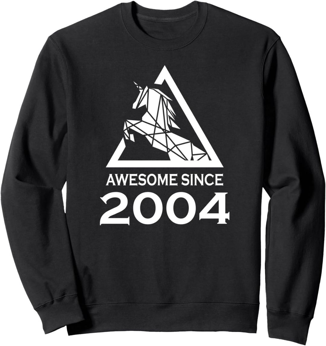 Awesome since 2004 Geburtsjahr Einhorn Geburtstag Sweatshirt