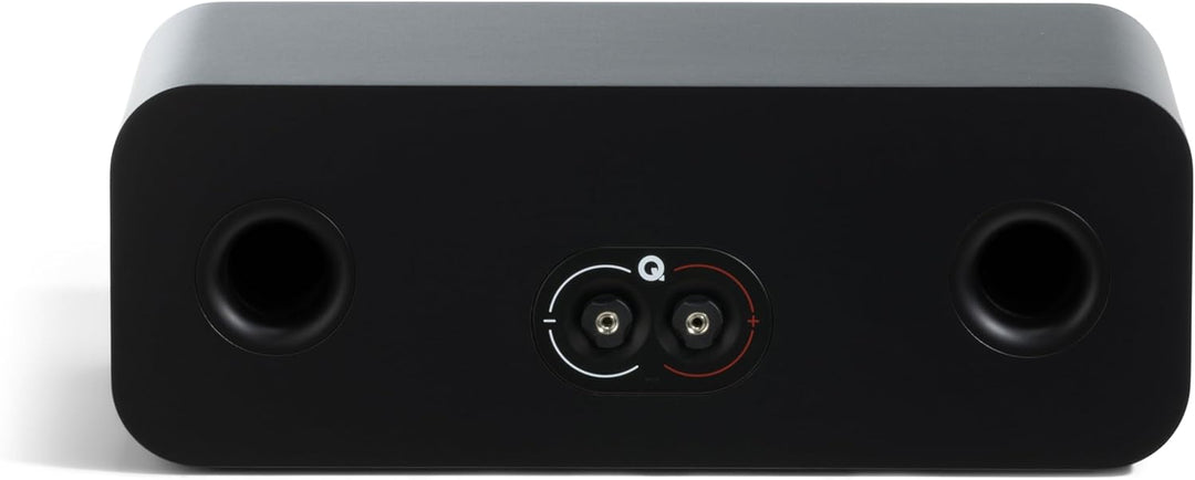 Q ACOUSTICS 3090c Center-Lautsprecher, Satin-Schwarz, 2-Wege-Reflex-Gehäusetyp, 2 x 4 Mittel-/Bass-T
