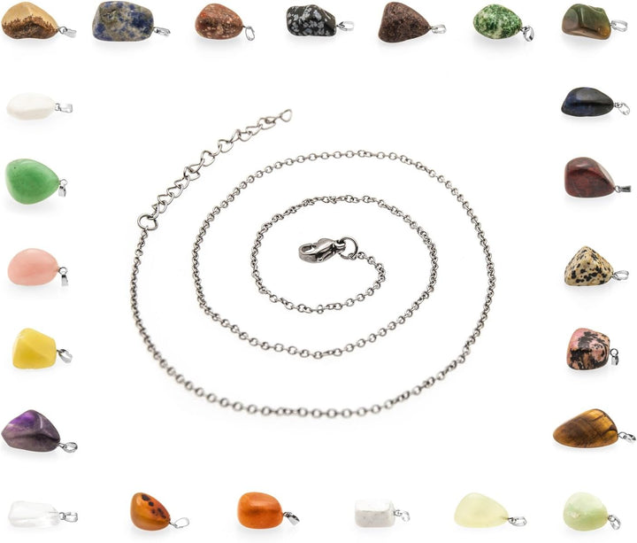 VALIOSA Merry Christmas Mode-Schmuck Adventskalender mit Halskette + 23 individuelle Anhänger aus Ha
