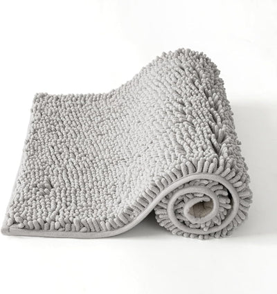 MIULEE 60x90cm Chenille Badematte rutschfest Badvorleger Badteppich rutschfest Waschbar Absorbierend
