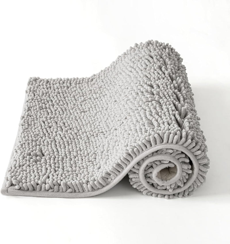 MIULEE 60x90cm Chenille Badematte rutschfest Badvorleger Badteppich rutschfest Waschbar Absorbierend