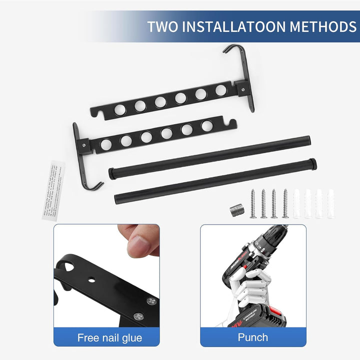 Kleiderhaken Klappbar, Wand Kleiderständer Kleiderlüfter Wandhaken Klappbar, Klapphaken für Balkon W