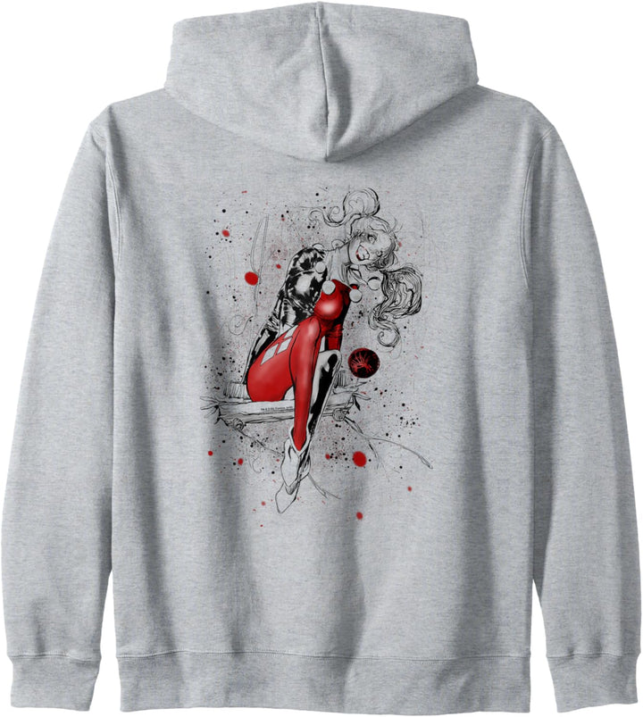 Harley Quinn Sketch Kapuzenjacke