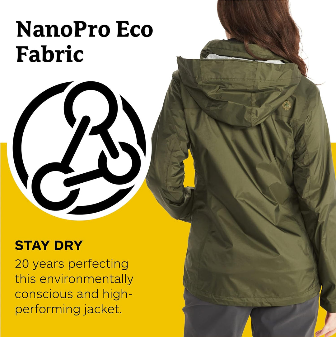 Marmot Damen Wm's PreCip Eco Jacket, Wasserdichte Regenjacke, winddichter Regenmantel, atmungsaktive