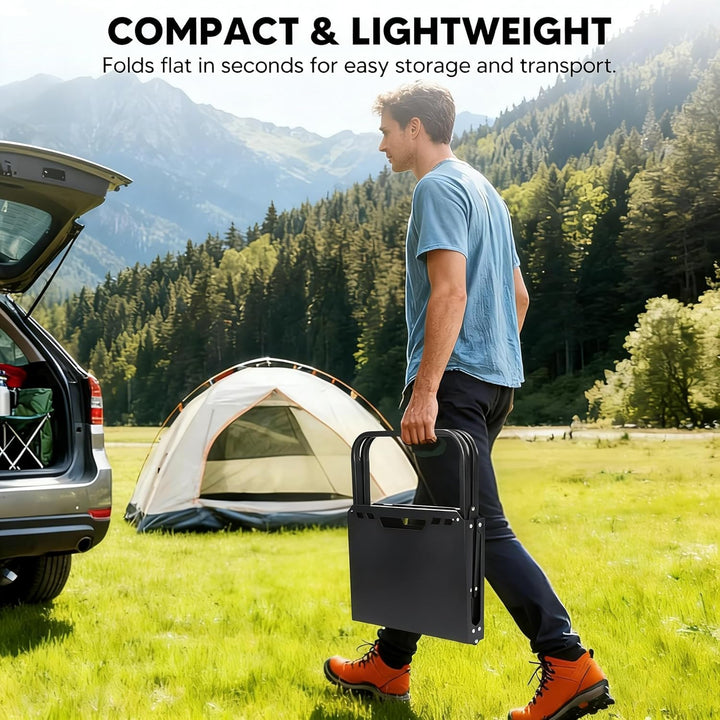 Campingtisch, Leichter Aluminiumlegierungs-klappbarer Klapptisch, Kleiner Campingtisch für Outdoor-P