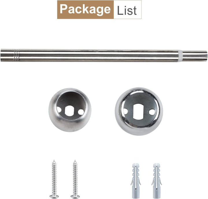 Ausziehbare Kleiderstange, 72-99 CM Garderoben-Stange der Kleiderbügel Verstellbare aus Edelstahl mi