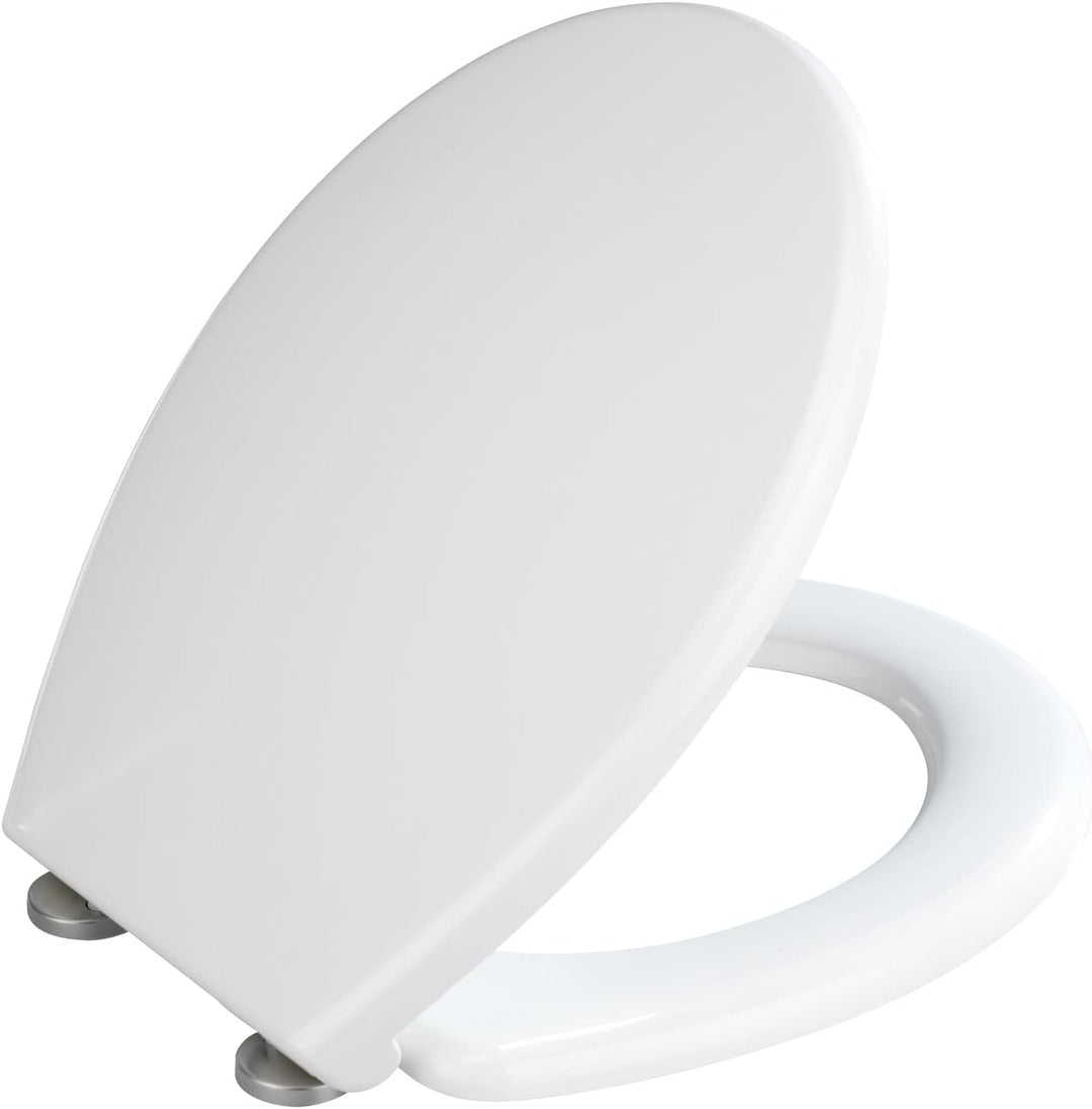 WENKO WC-Sitz Bilbao, hygienischer Toilettensitz mit Absenkautomatik, WC-Deckel mit Fix-Clip Hygiene