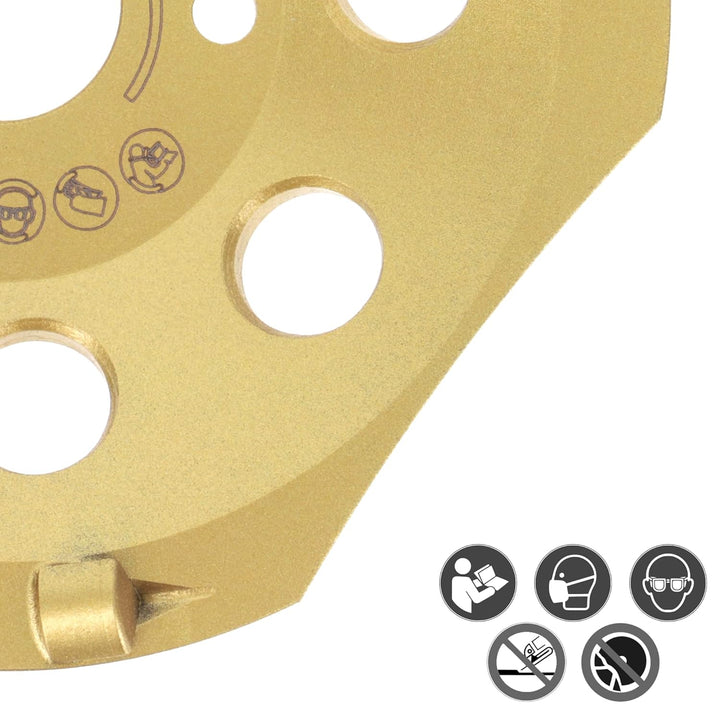 PRODIAMANT PKD Diamant-Schleiftopf 125 mm x 22,2 mm 4 Segmente Diamantschleiftopf 125mm passend Wink