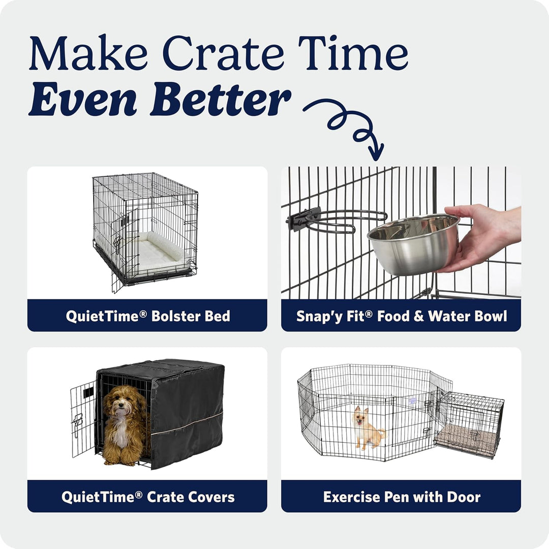 MidWest Homes for Pets iCrate Modell 1524 Hundebox, ca. 61 cm lang, mit Einzeltür, auslaufsicherer B