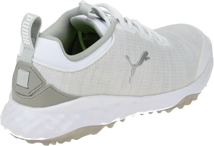PUMA Herren Fusion Pro Golfschuh 41 EU Puma Weiss Puma Silber Flach Hellgrau, 41 EU Puma Weiß P