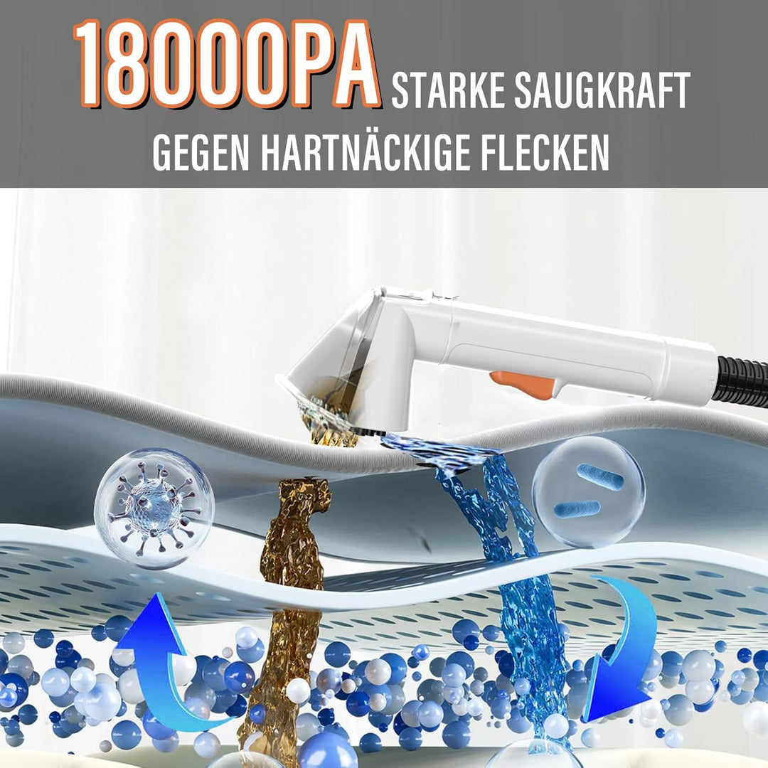 STARRYBOT Tragbare Teppich- &amp; Polsterreinigungsmaschine für Haustiere (Weiss), White