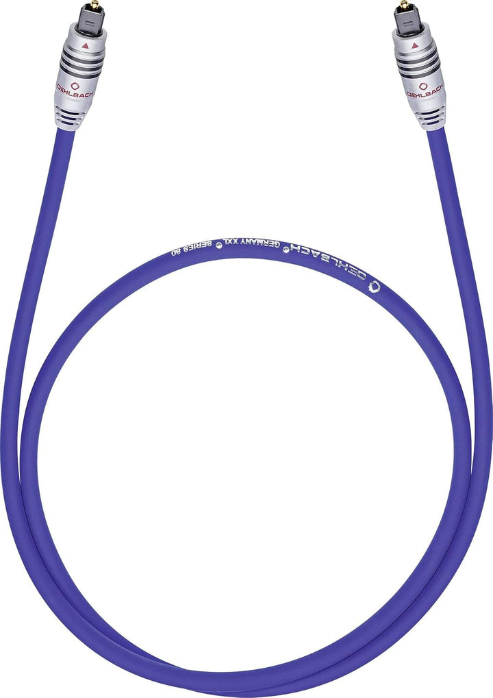 OEHLBACH Series 80 - High-End optisches Digitalkabel mit vollmetall Toslink-Stecker (Digital-Audioka