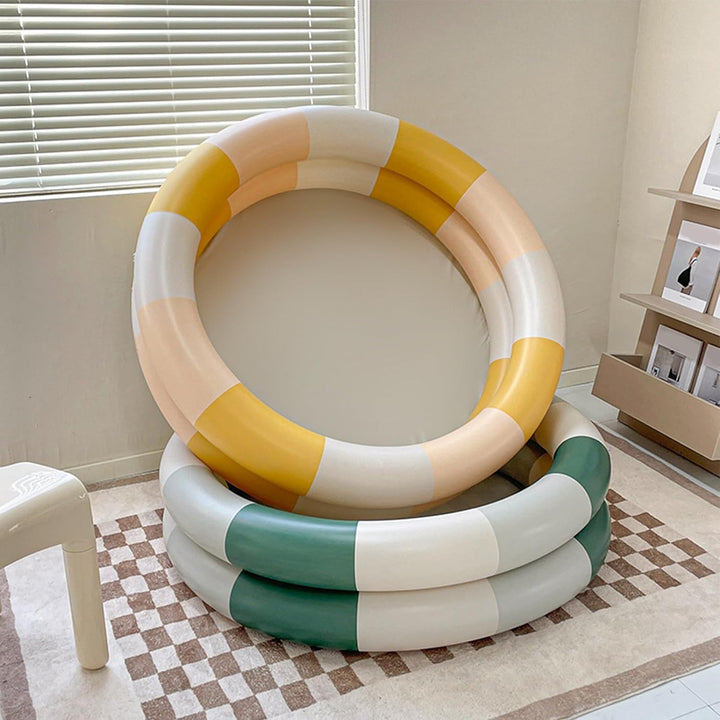 Aufblasbarer Pool Baby Retro Blow Up Swimming Pool Familie Niedlicher Stil Verdickter Wasserpool (Gr