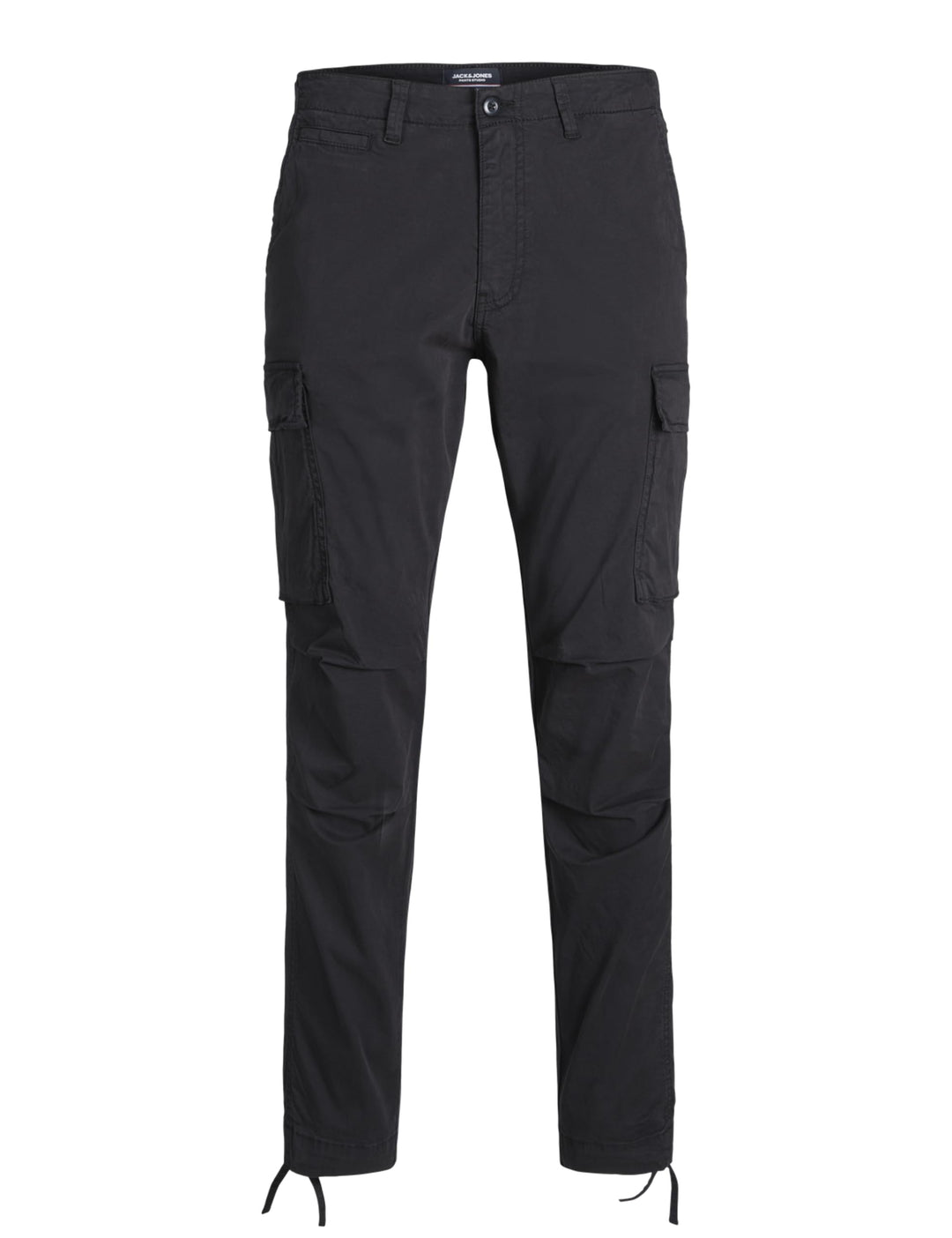 JACK & JONES Male Cargo-Hose Carrot fit Cargo-Hose 27W / 30L Black/Detail:solid, 27W / 30L Black/Det