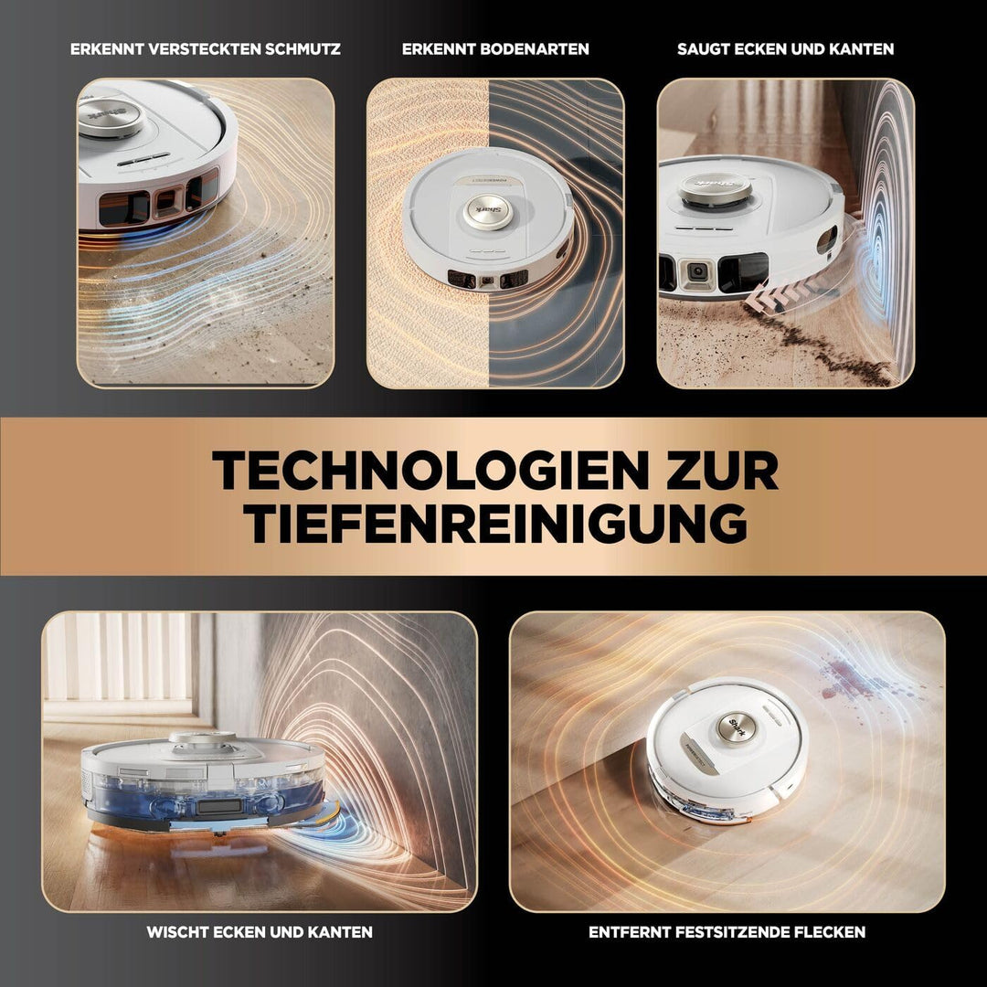 Shark PowerDetect 2-in-1-Saug- & Wischroboter, NeverTouch Pro 60 Tage, Selbst-Entleerung, Befüllung