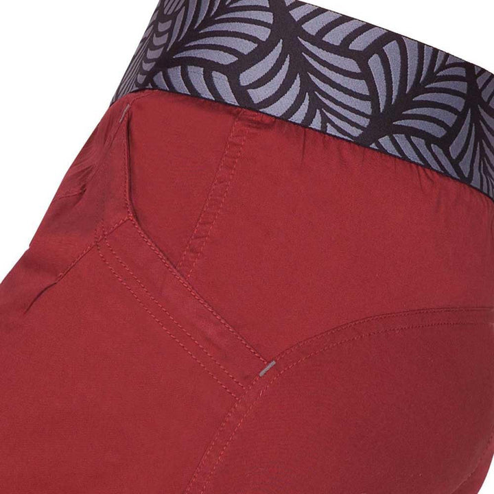 Ocun Damen Pantera Organic Shorts Pants kurze Hose, Wine Syrah
