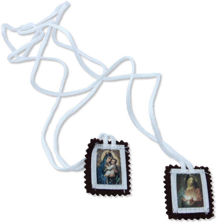 Schädel aus Stoff Unserer Lieben Frau vom Karmel - 3 x 2,5 cm - Set 10 Stück (klein) Piccola, Piccol