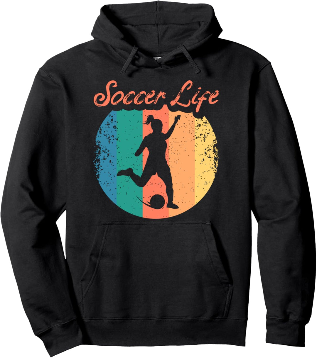 Fussball Spruch Kostüm für eine Fussballerin Pullover Hoodie