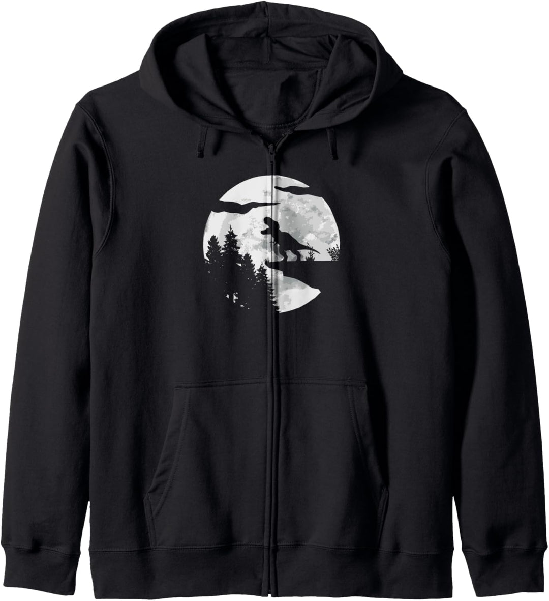 Trex Tyrannosaurus Dino Mond - Vollmond Dinosaurier T-Rex Kapuzenjacke