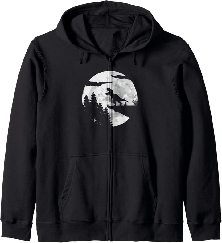 Trex Tyrannosaurus Dino Mond - Vollmond Dinosaurier T-Rex Kapuzenjacke