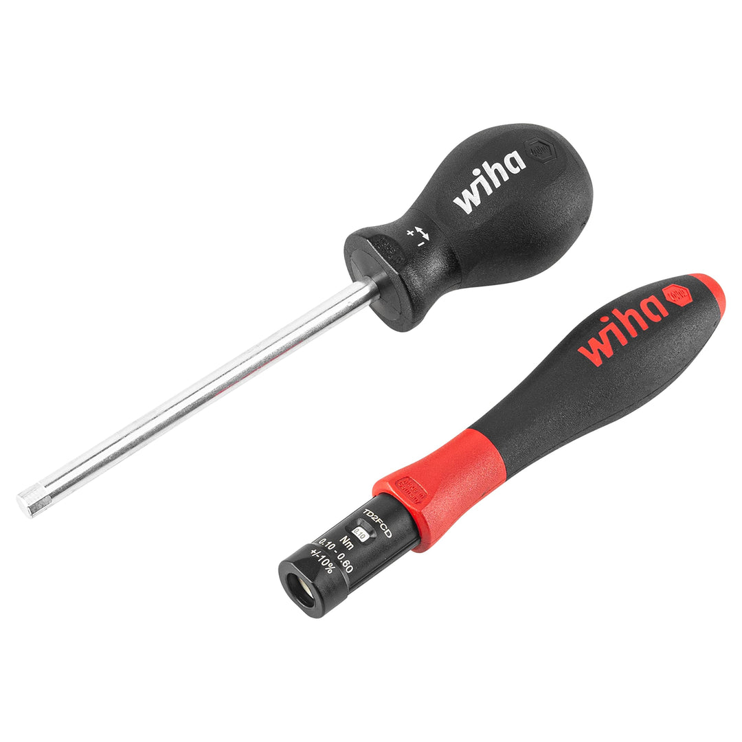 Wiha verstellbarer Drehmoment Schraubendreher TorqueVario®-S(36850) variabel einstellbar I 0,1-0,6Nm