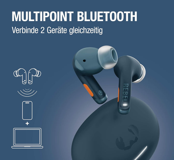 Fresh 'n Rebel Twins Fuse 2 Wireless In-Ear Kopfhörer Noise Cancelling - Klarer Sound - 36h Akku - B