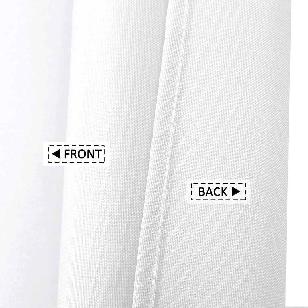 Flachs Leinen wie 240GSM Schwerer,breiter Stoff Duschvorhang für Badezimmer mit Haken Hotel Luxus wa