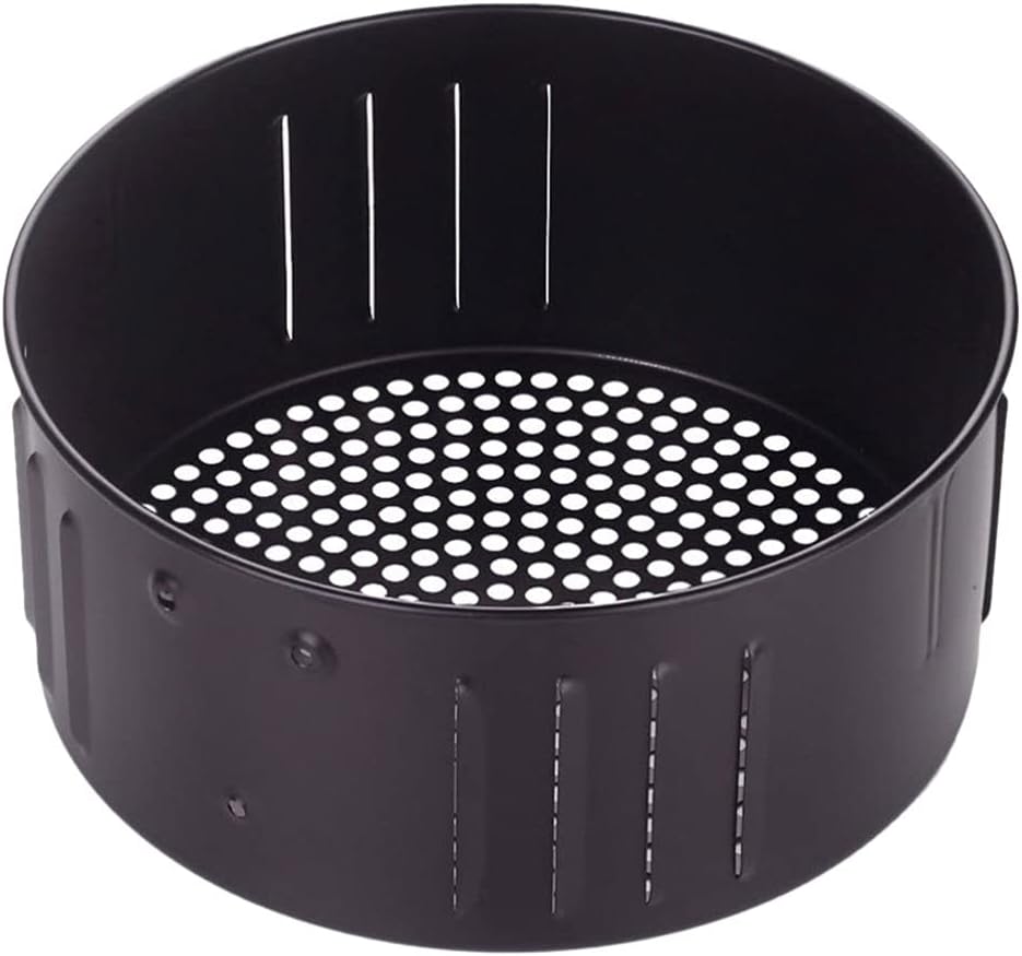 YARNOW Fritteusenkorb Luftfritteuse Korb 3. 5L Frittierkorb Heissluftfritteuse Ersatzkorb Zubehör Ni