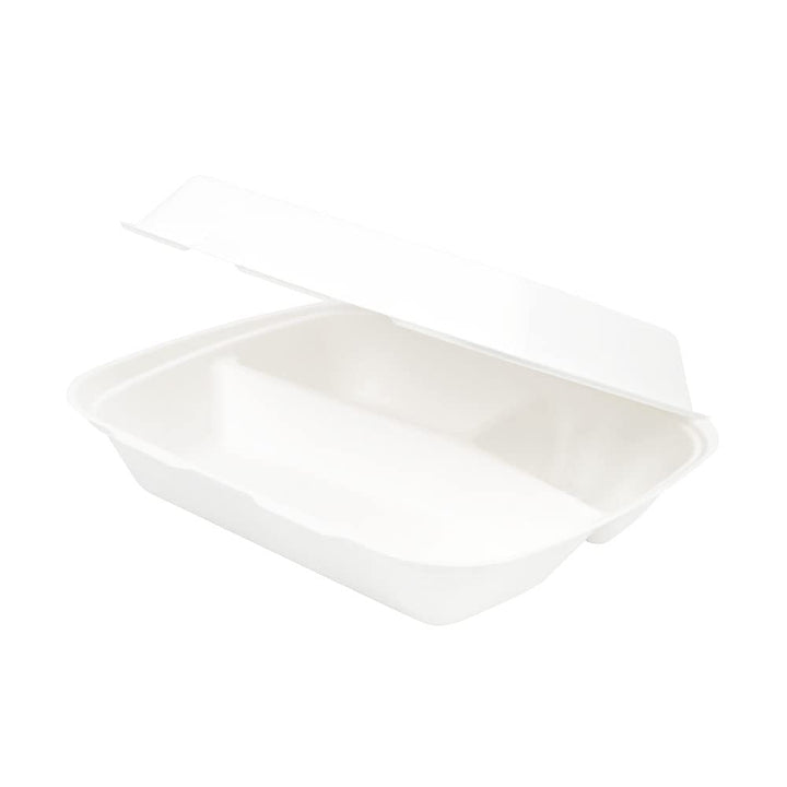 BIOZOYG Zuckerrohr Menübox-3-geteilt I nachhaltiges Take-Away-Geschirr biologisch abbaubar I Zuckerr