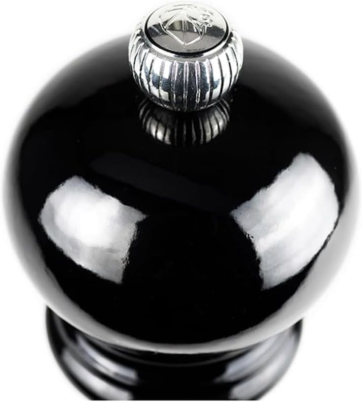 Salz- und Pfeffermühlen-Set, schwarz und weiss lackiert, 18cm