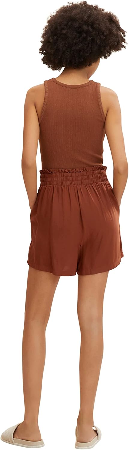 TOM TAILOR Denim Damen Stoff Bermuda Shorts 1031788 XL 29566 - Nut Brown, XL 29566 - Nut Brown