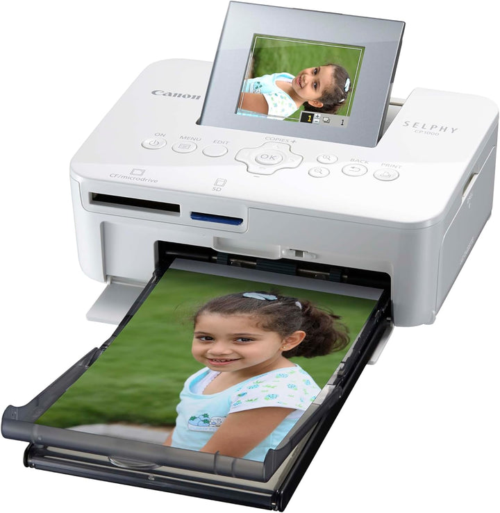 Canon SELPHY CP1000 Fotodrucker, Direktdruck von Kameras, Speicherkarten oder USB-Sticks, weiss