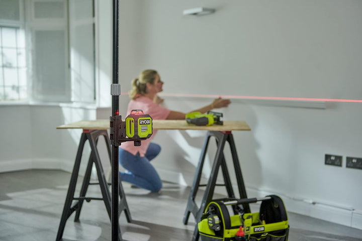 RYOBI batteriebetriebener 360˚ Laser RB360RLL (20 m, Selbstnivellierung 4°, Laserwellenlänge 635nm±