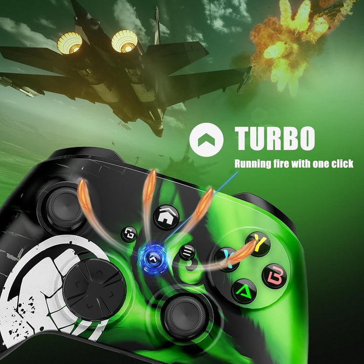 GGiking Wireless Controller für Xbox Series, Xbox One, PC, iOS, Android, mit Grip-Vibration + Trigge
