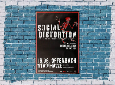 Social Distortion - 30 Years Underground, Frankfurt 2009 » Konzertplakat/Premium Poster | Live Konze