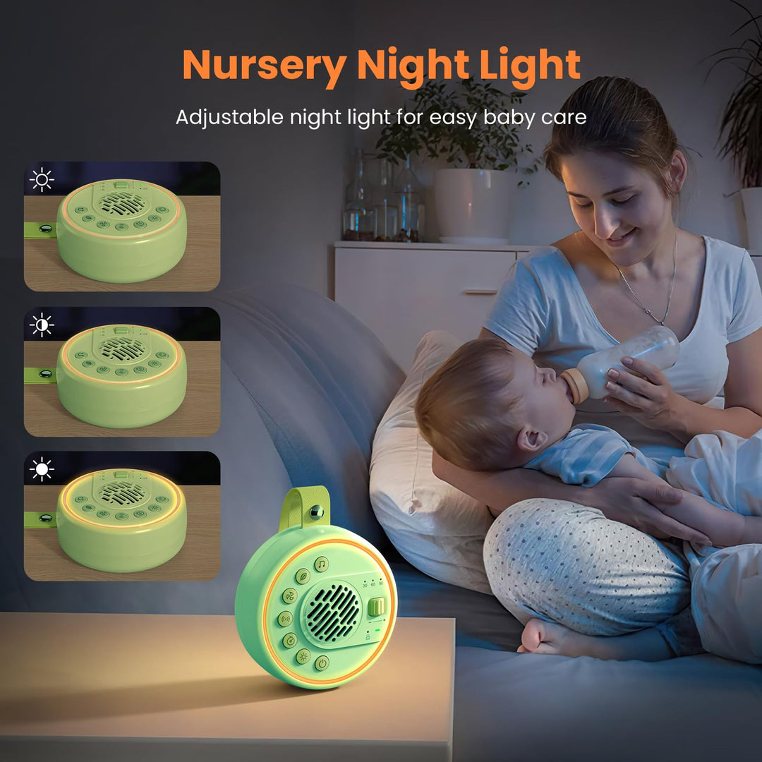 Lemnoi White Noise Machine Tragbare Einschlafhilfe Babys Geräuschmaschine weisses rauschen mit 22 be