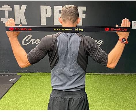 Sveltus Elastiband Set inkl. Übungsposter Widerstandsband reissfest waschbar Cross - und Krafttraini