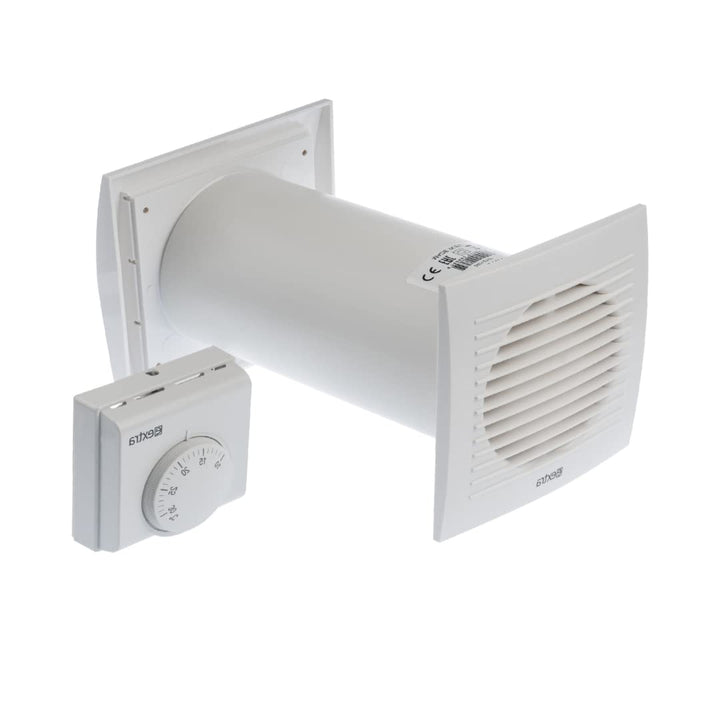 Ø 125mm Warmluft - Umlaufset Heiz-Spar-Set Lüfter Heizlüfter Wärmerückgewinnung Wärmetauscher Ventil