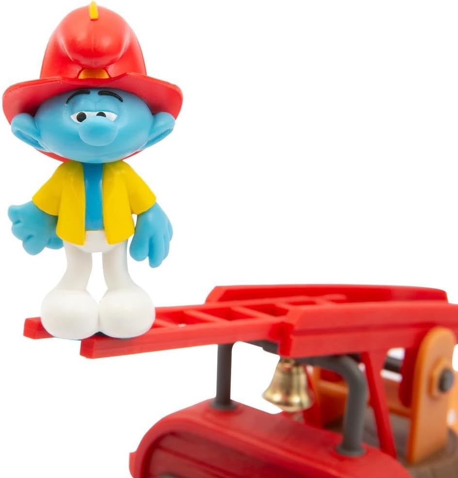 Giochi Preziosi Die Schlümpfe - Playset Feuerwehrauto der Schlümpfe mit realistischen Funktionen, Zu