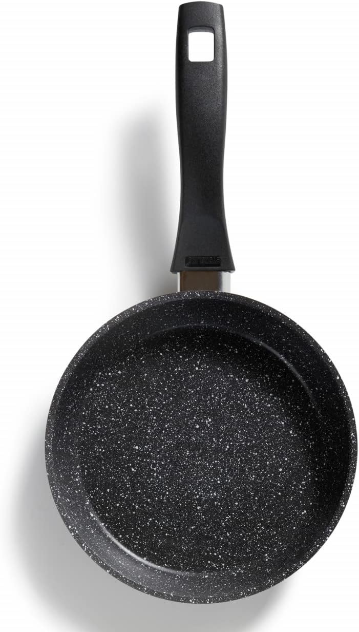 STONELINE Bratpfanne 18 cm, induktionsgeeignet, Aluguss, Antihaftbeschichtung mit echten Steinpartik
