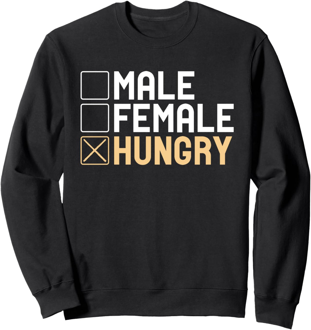 Hungry Non-Binary Gender Essen Lover Sweatshirt
