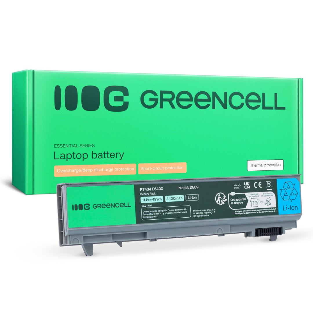 Green Cell Laptop Akku Dell PT434 W1193 4M529 NM631 KY477 MN63 für Dell Latitude E6400 E6410 E6500 E